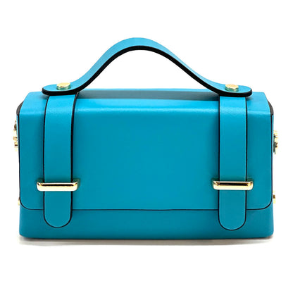 Bruna Mini Structured Leather Handbag - Made In Italy