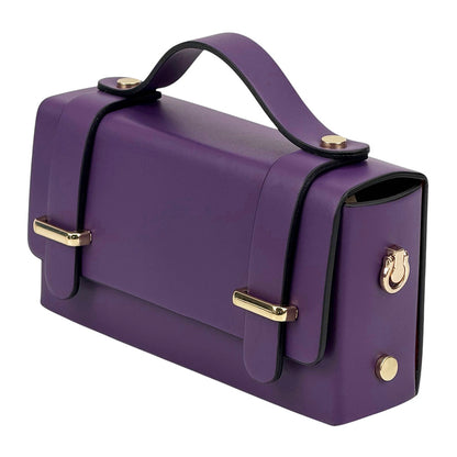 Bruna Mini Structured Leather Handbag - Made In Italy