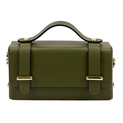 Bruna Mini Structured Leather Handbag - Made In Italy