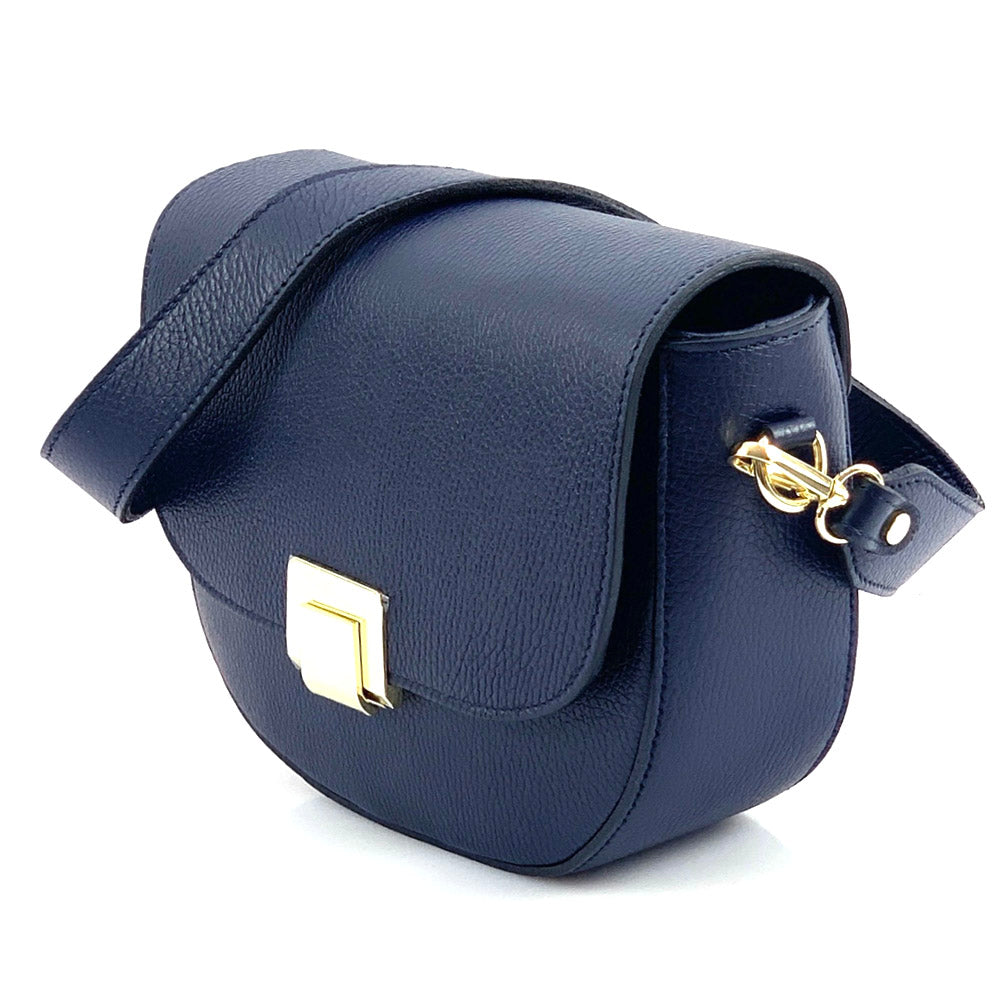 Shoulder flap bag Luna by cow leather - Made In Italy
