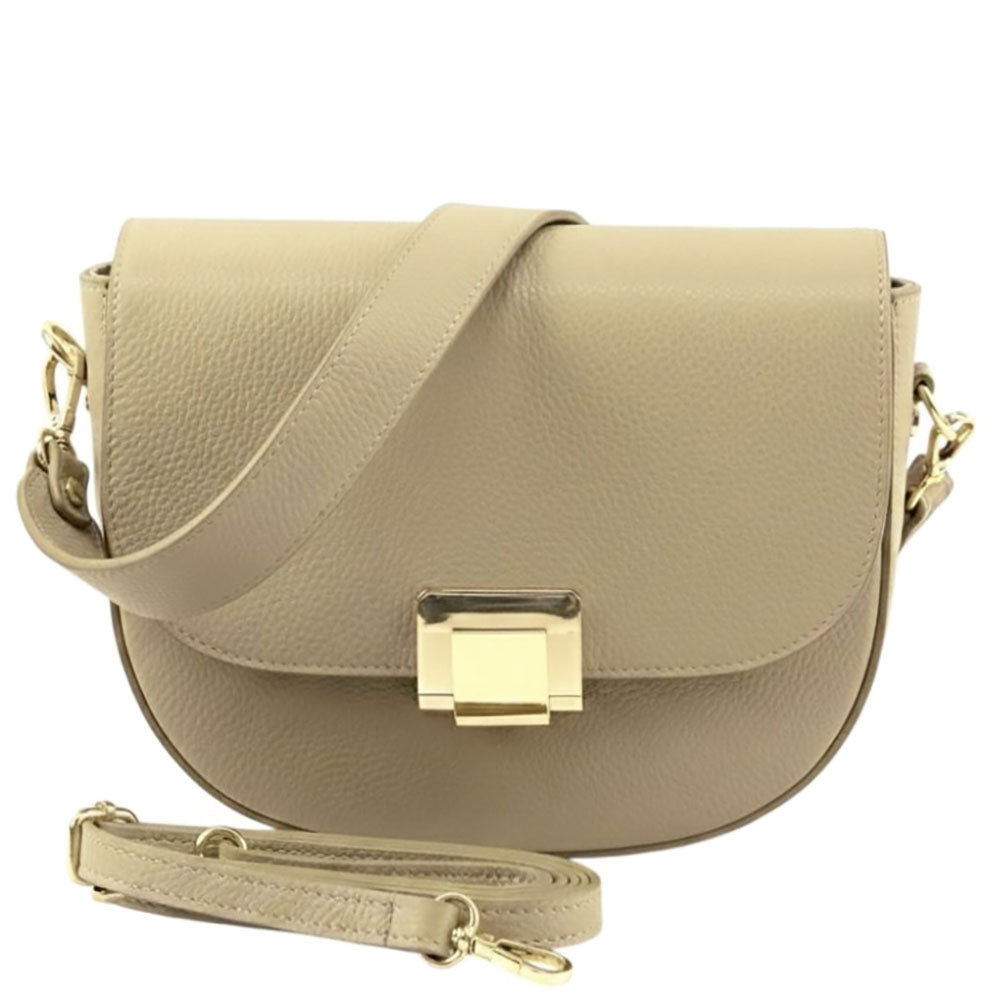 Shoulder flap bag Luna by cow leather - Made In Italy