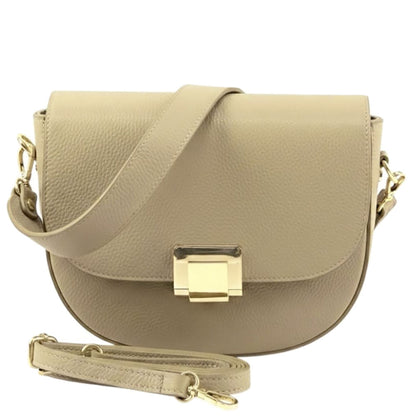 Shoulder flap bag Luna by cow leather - Made In Italy
