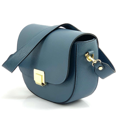Shoulder flap bag Luna by cow leather - Made In Italy