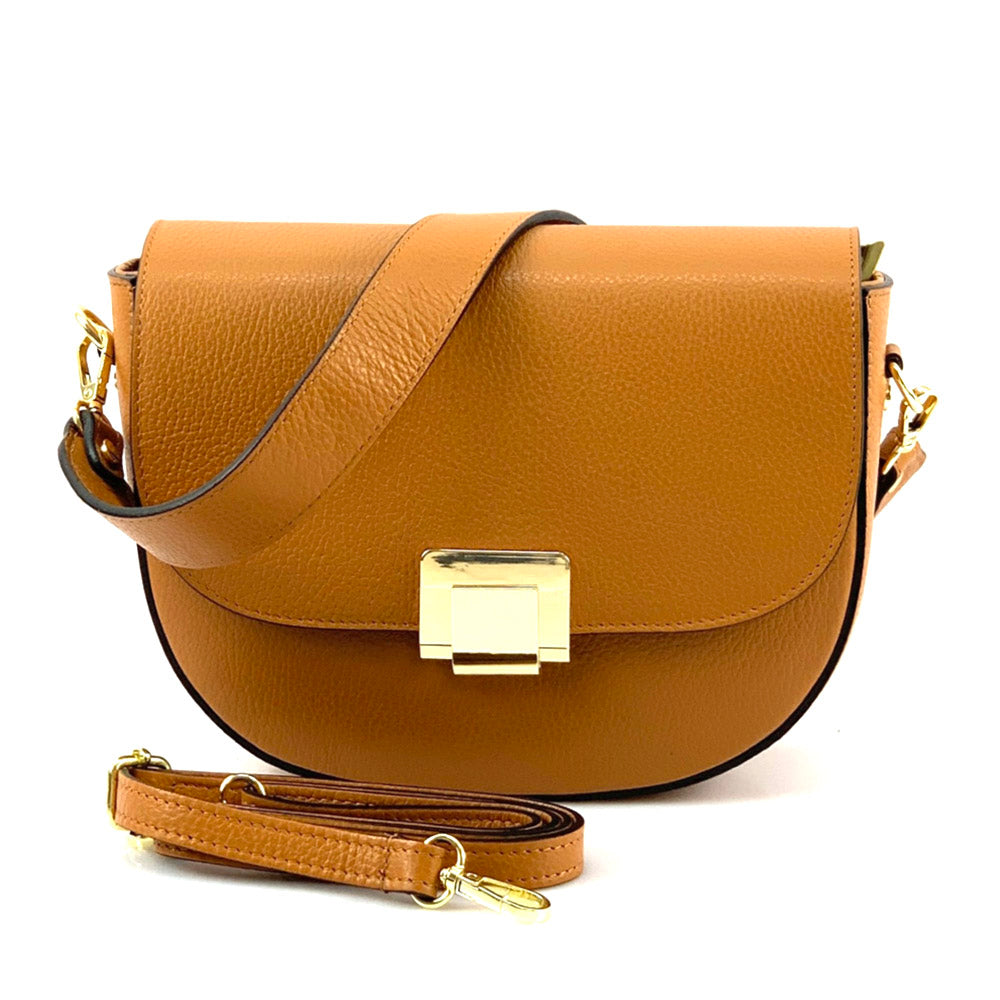 Shoulder flap bag Luna by cow leather - Made In Italy