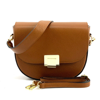 Shoulder flap bag Luna by cow leather - Made In Italy