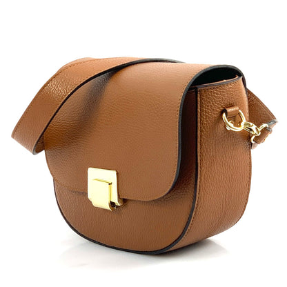 Shoulder flap bag Luna by cow leather - Made In Italy