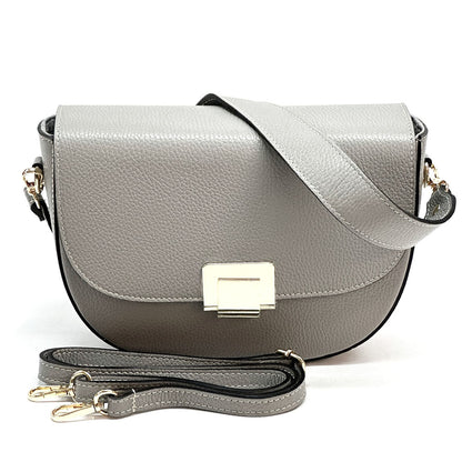 Shoulder flap bag Luna by cow leather - Made In Italy