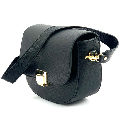 Shoulder flap bag Luna by cow leather - Made In Italy