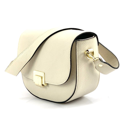Shoulder flap bag Luna by cow leather - Made In Italy