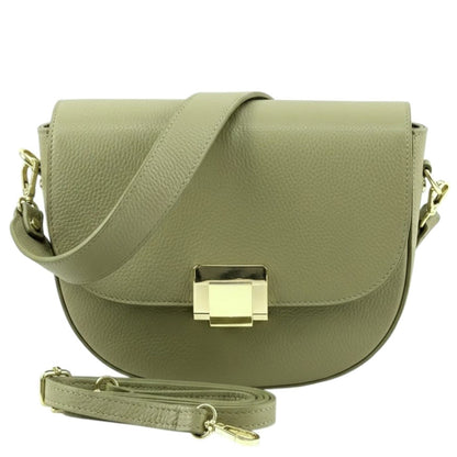 Shoulder flap bag Luna by cow leather - Made In Italy