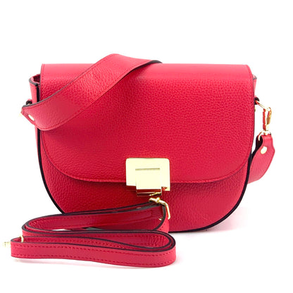 Shoulder flap bag Luna by cow leather - Made In Italy