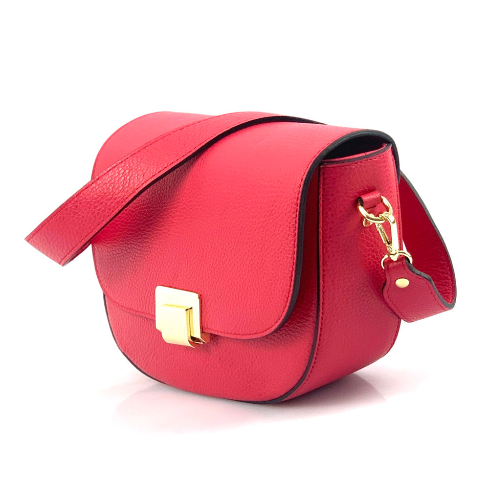 Shoulder flap bag Luna by cow leather - Made In Italy