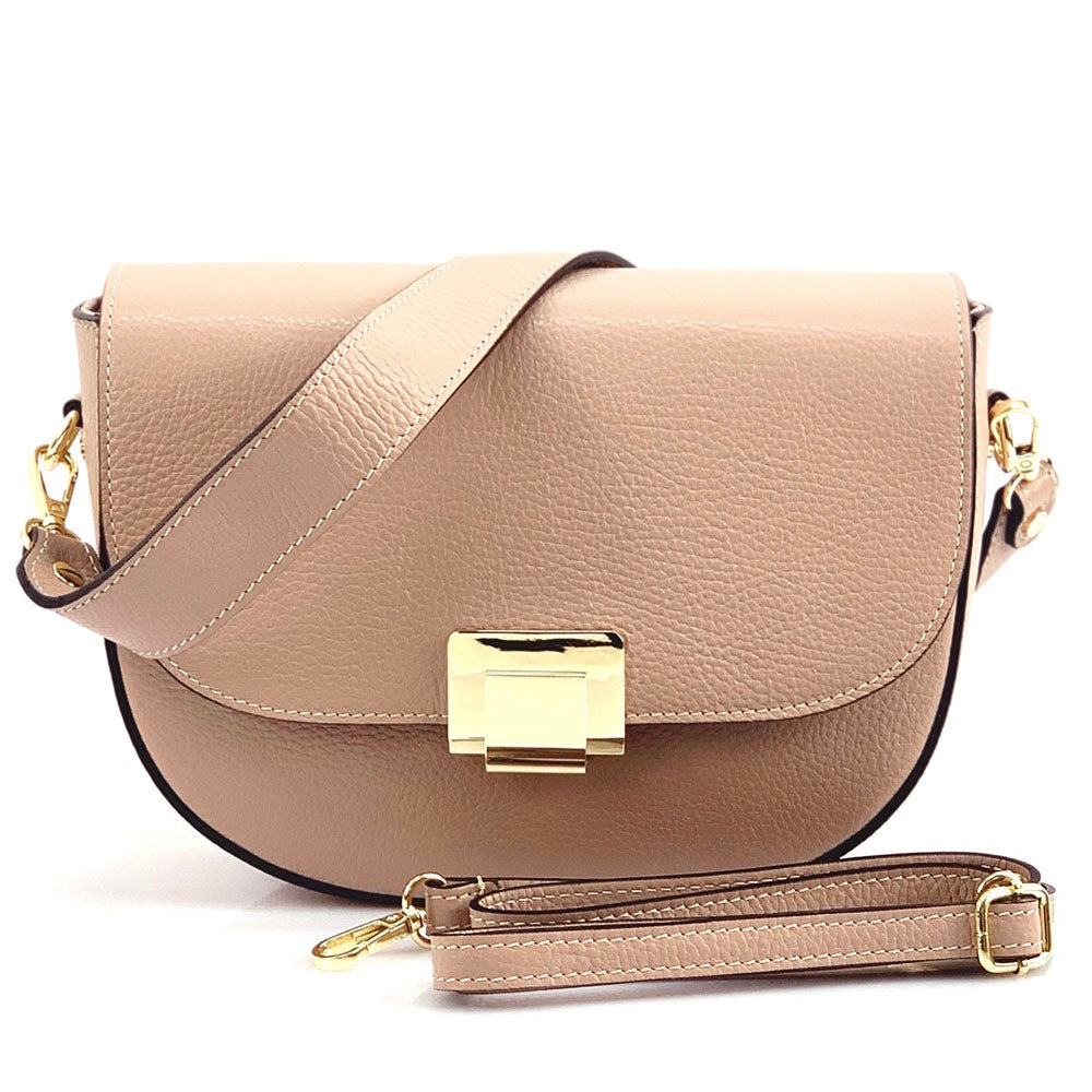 Shoulder flap bag Luna by cow leather - Made In Italy