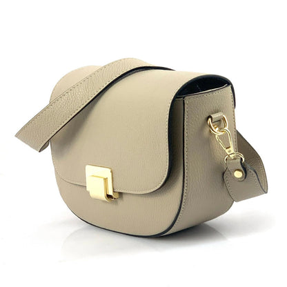 Shoulder flap bag Luna by cow leather - Made In Italy
