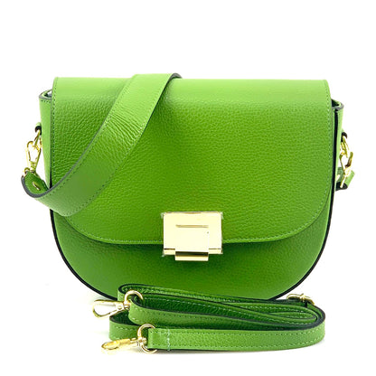 Shoulder flap bag Luna by cow leather - Made In Italy