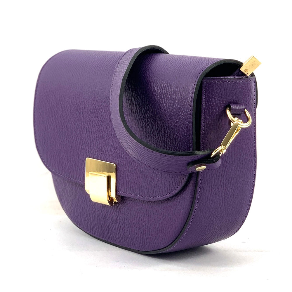 Shoulder flap bag Luna by cow leather - Made In Italy