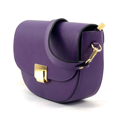 Shoulder flap bag Luna by cow leather - Made In Italy