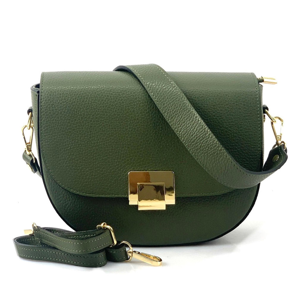 Shoulder flap bag Luna by cow leather - Made In Italy