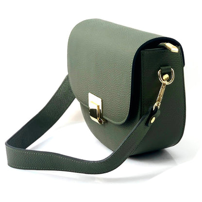 Shoulder flap bag Luna by cow leather - Made In Italy