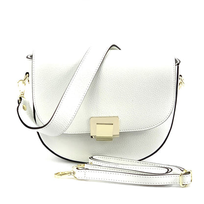 Shoulder flap bag Luna by cow leather - Made In Italy
