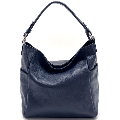 Betta Leather Shoulder Bag - Made In Italy