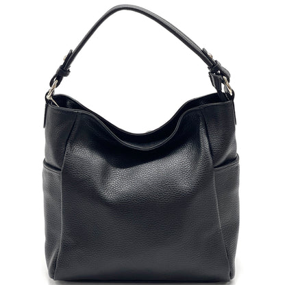 Betta Leather Shoulder Bag - Made In Italy