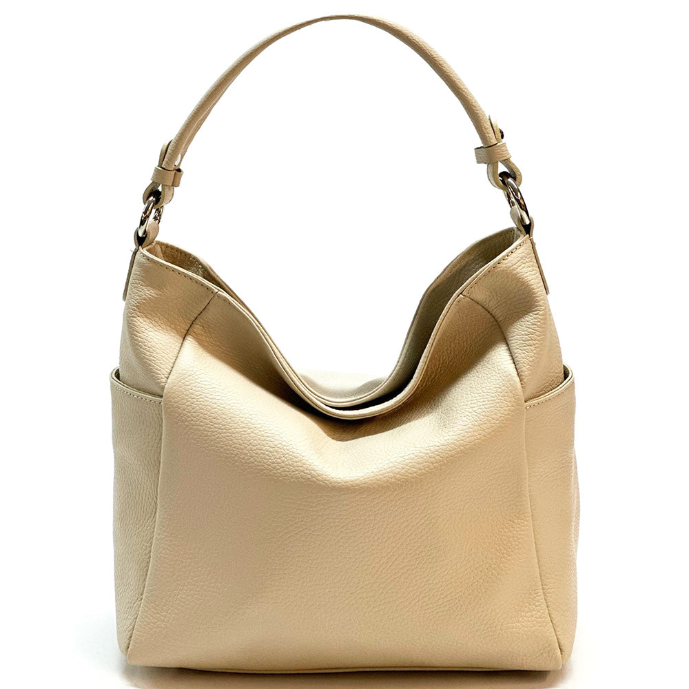 Betta Leather Shoulder Bag - Made In Italy