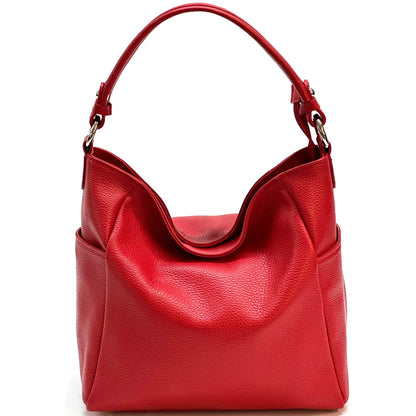 Betta Leather Shoulder Bag - Made In Italy