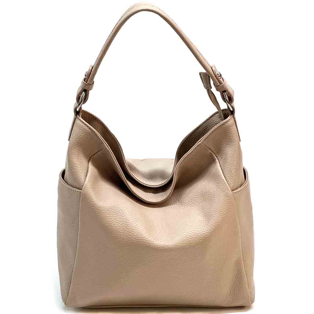 Betta Leather Shoulder Bag - Made In Italy