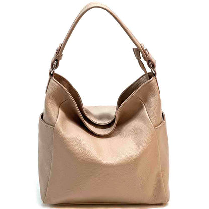 Betta Leather Shoulder Bag - Made In Italy