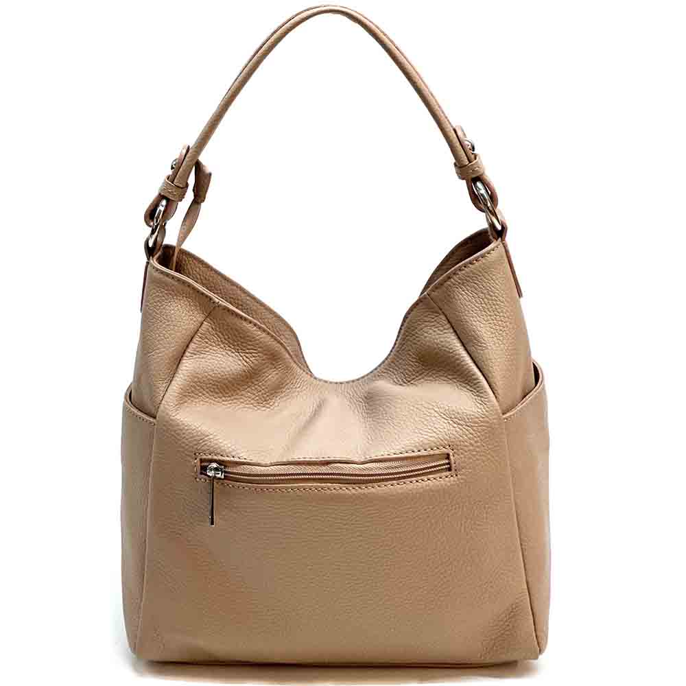 Betta Leather Shoulder Bag - Made In Italy