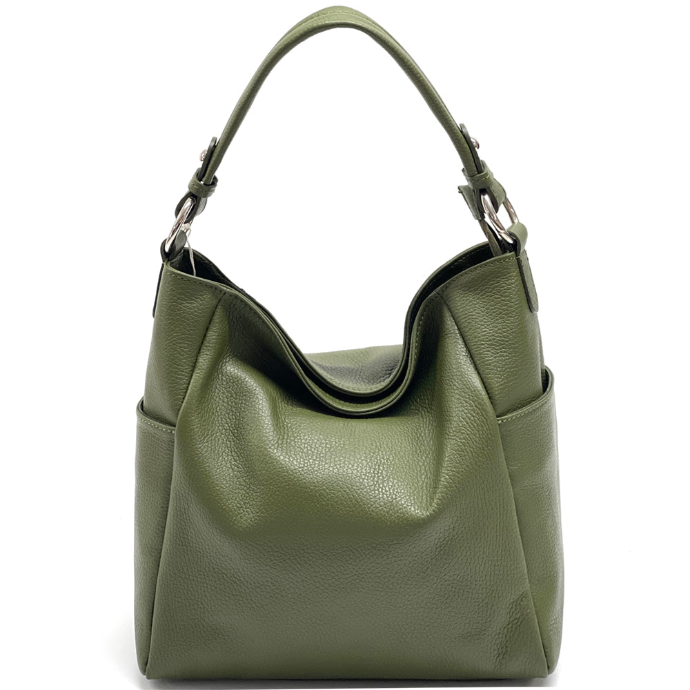 Betta Leather Shoulder Bag - Made In Italy