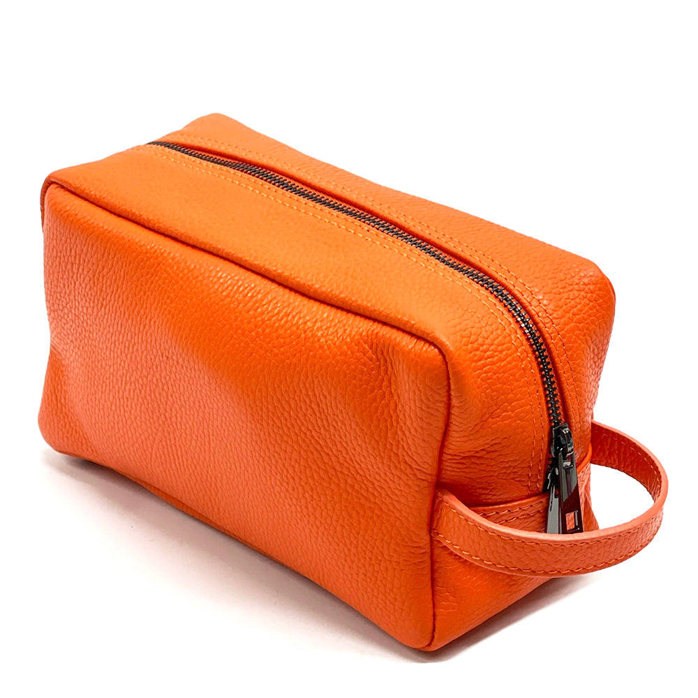 Lorenzo Pochette in Vacchetta leather - Made In Italy