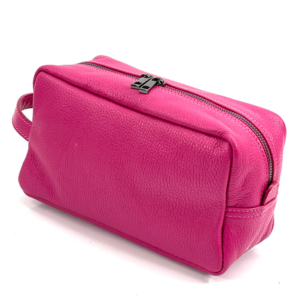 Lorenzo Pochette in Vacchetta leather - Made In Italy