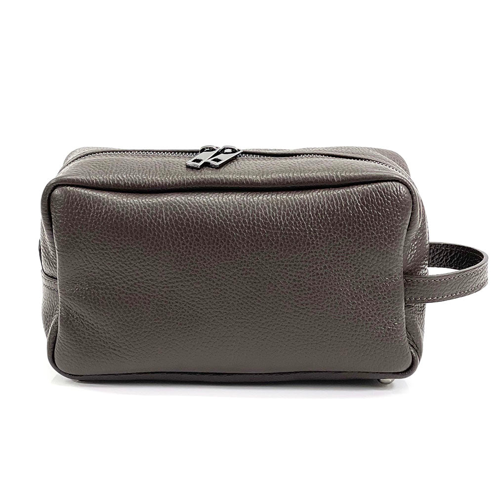 Lorenzo Pochette in Vacchetta leather - Made In Italy