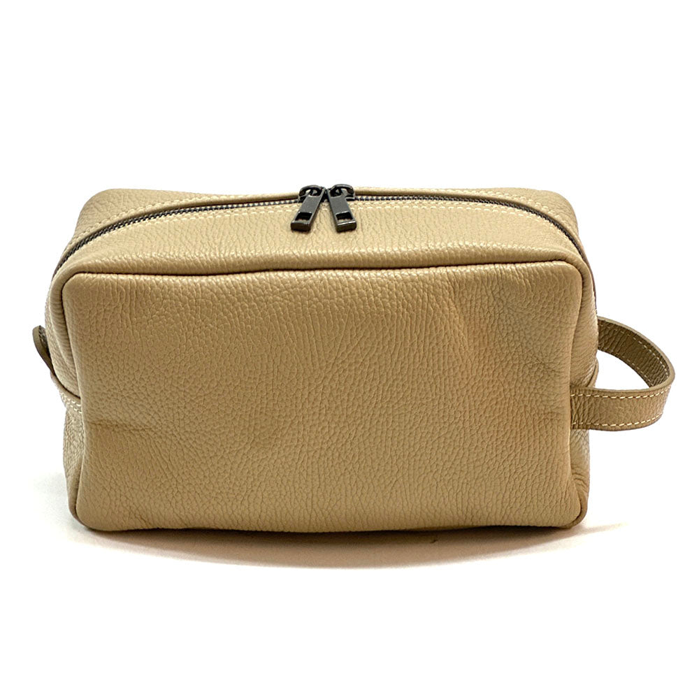 Lorenzo Pochette in Vacchetta leather - Made In Italy