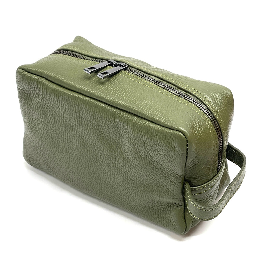 Lorenzo Pochette in Vacchetta leather - Made In Italy