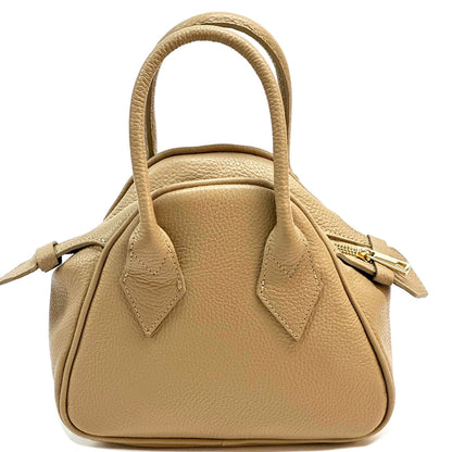 Portofino Italian Handmade Small Leather Handbag - Made In Italy