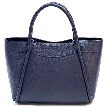 Carina Leather Tote Bag - Made In Italy