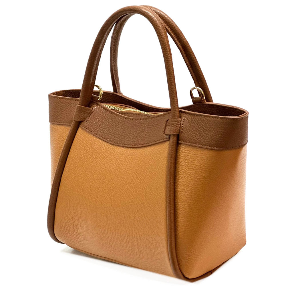 Carina Leather Tote Bag - Made In Italy