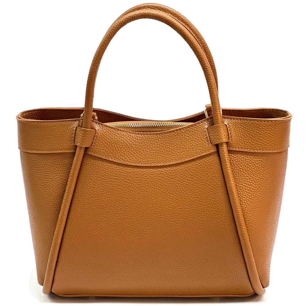 Carina Leather Tote Bag - Made In Italy