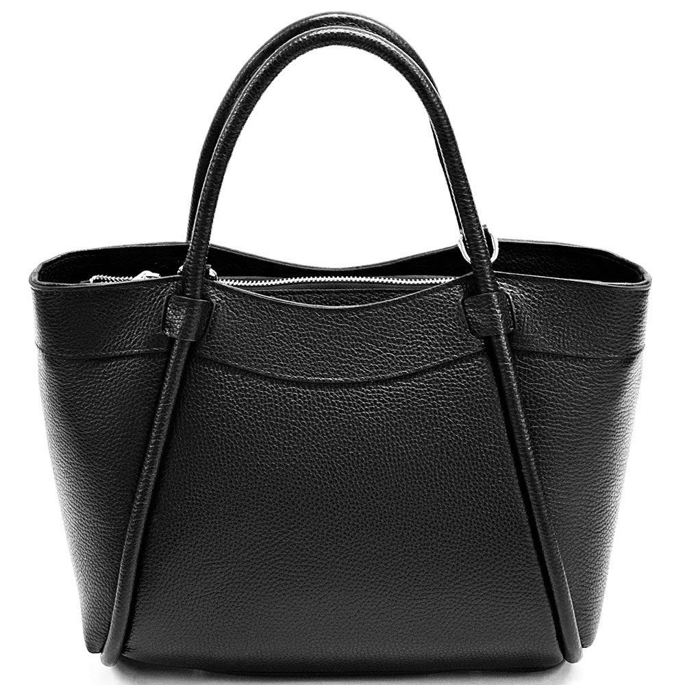 Carina Leather Tote Bag - Made In Italy