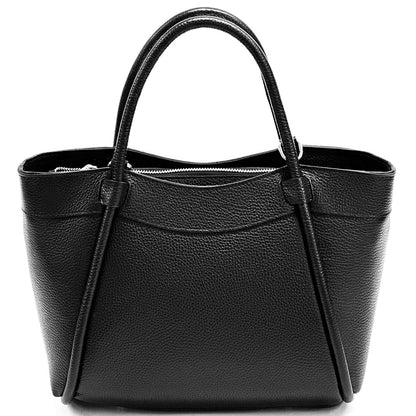 Carina Leather Tote Bag - Made In Italy