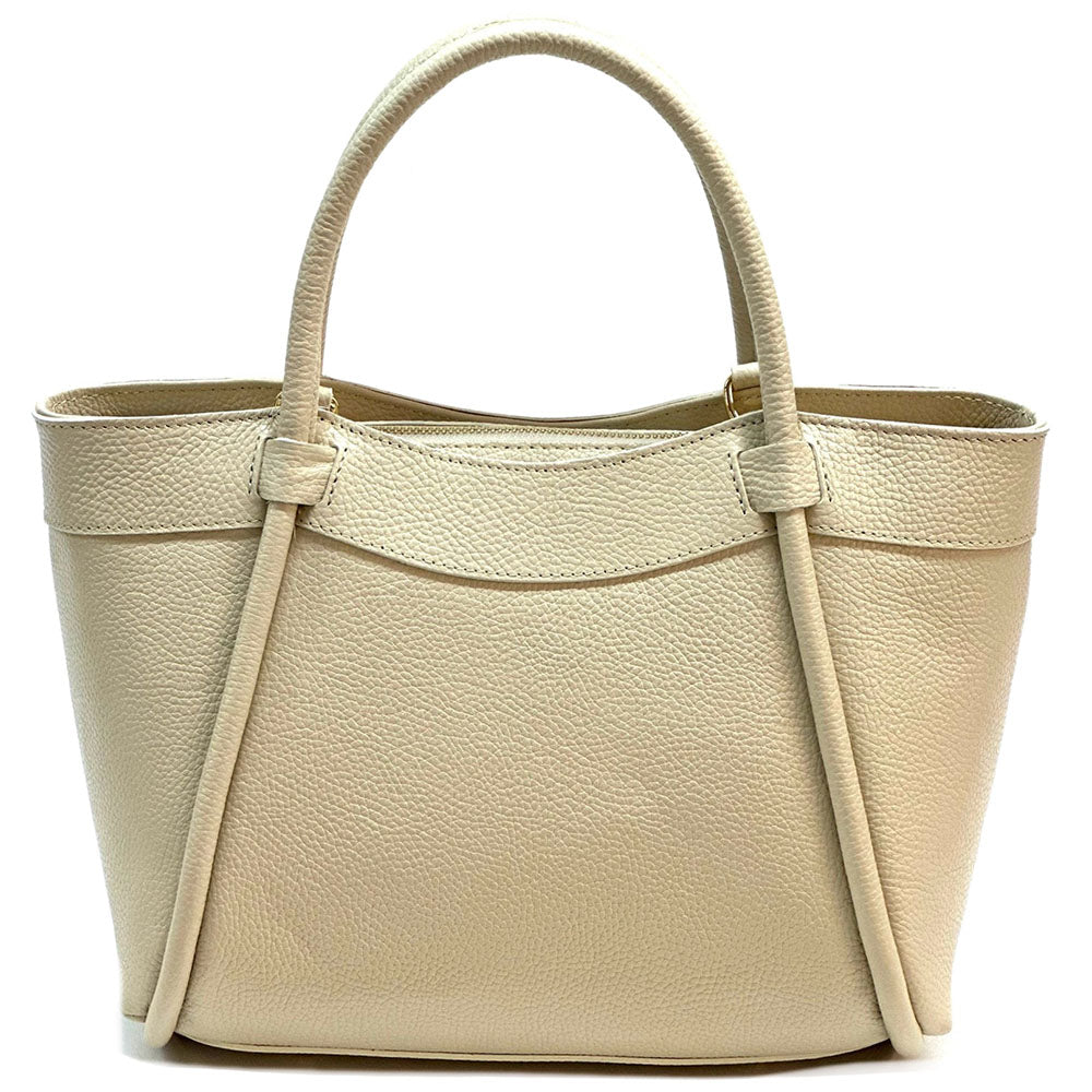 Carina Leather Tote Bag - Made In Italy