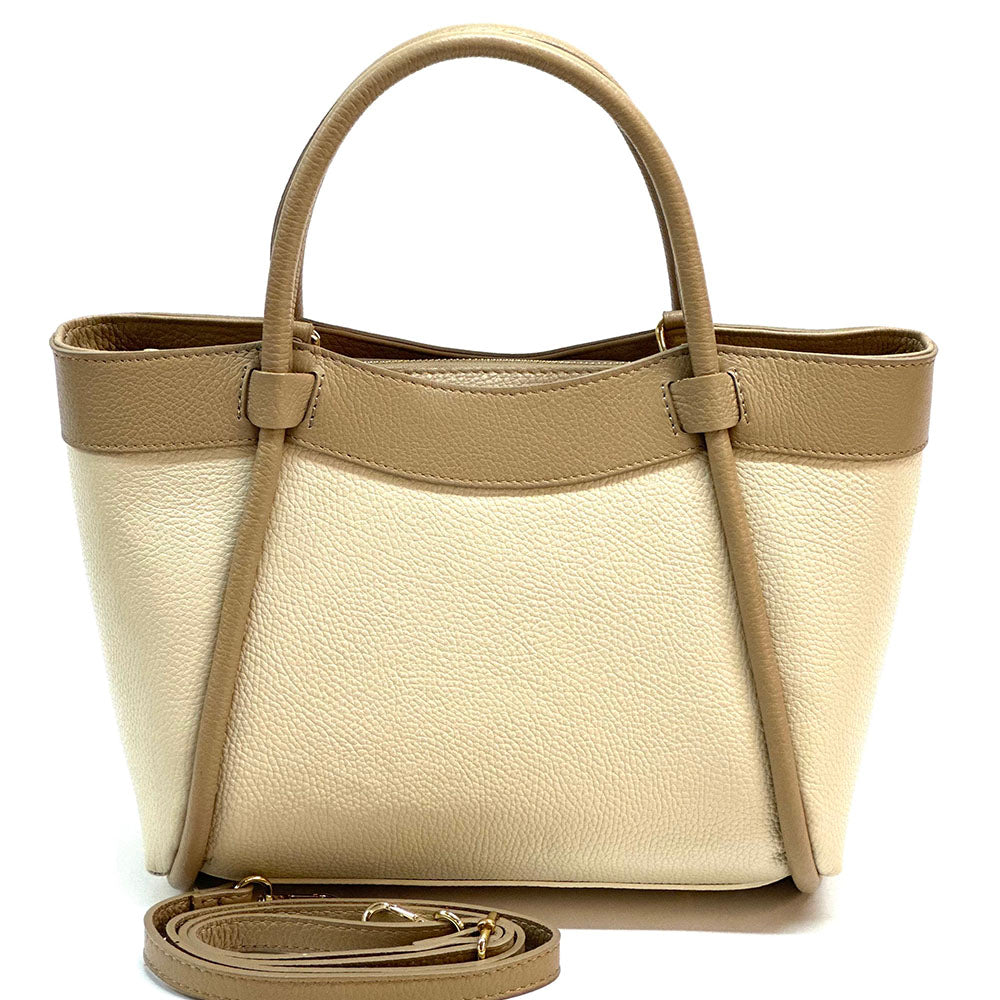 Carina Leather Tote Bag - Made In Italy