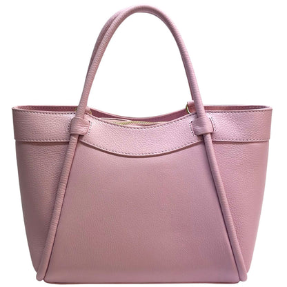 Carina Leather Tote Bag - Made In Italy