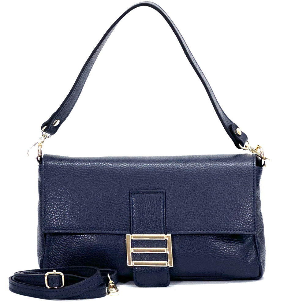 Elisabetta Shoulder Calf-Skin Leather Bag - Made In Italy