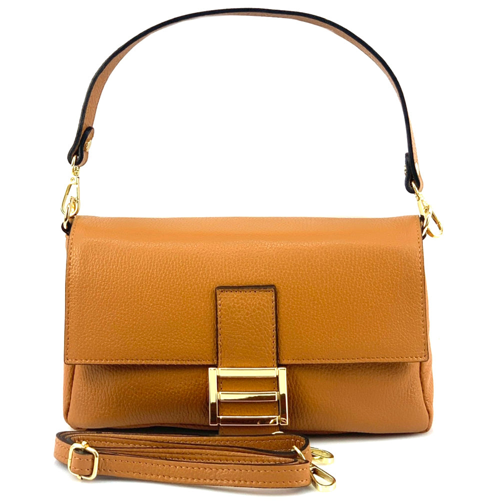 Elisabetta Shoulder Calf-Skin Leather Bag - Made In Italy