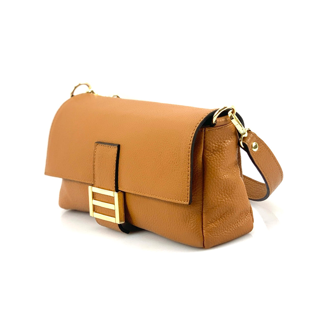 Elisabetta Shoulder Calf-Skin Leather Bag - Made In Italy