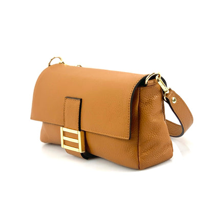 Elisabetta Shoulder Calf-Skin Leather Bag - Made In Italy